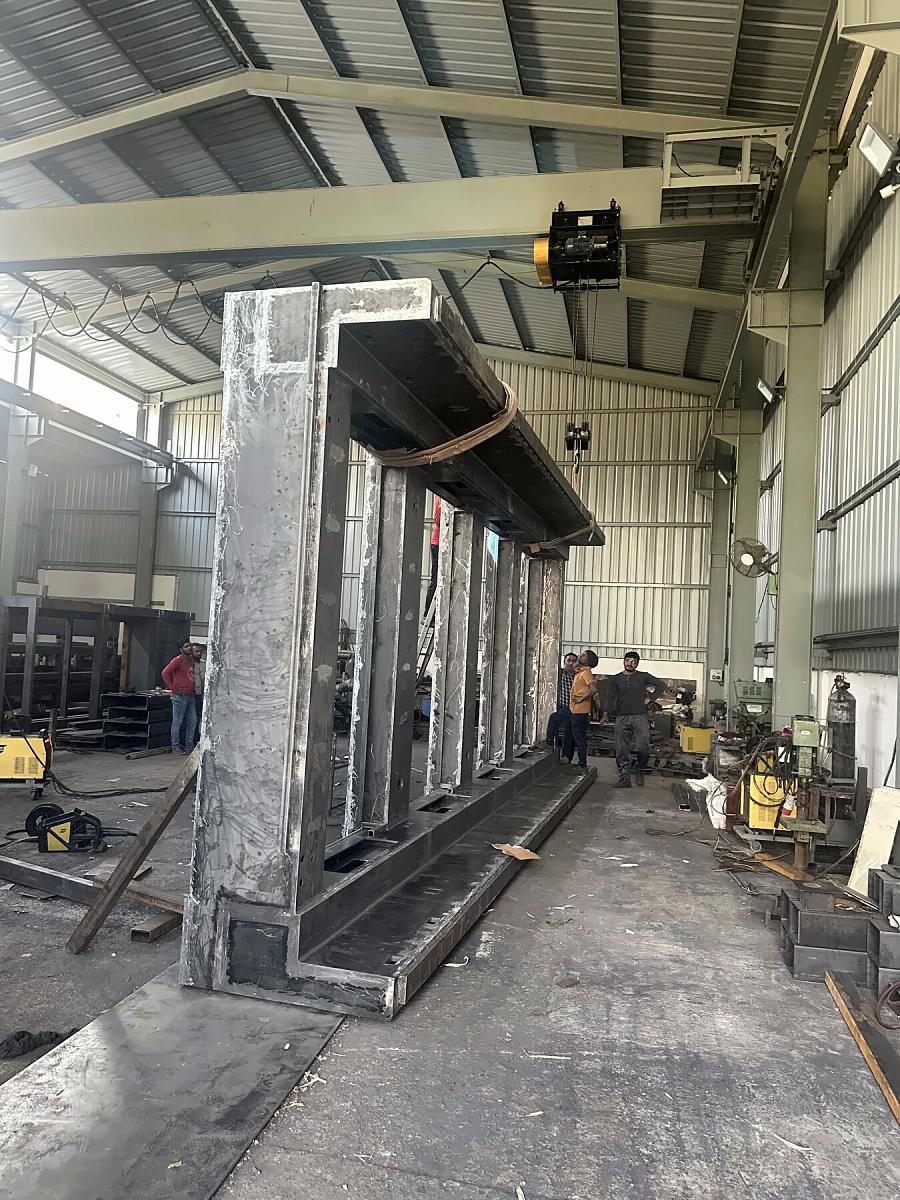 Tall machine frame